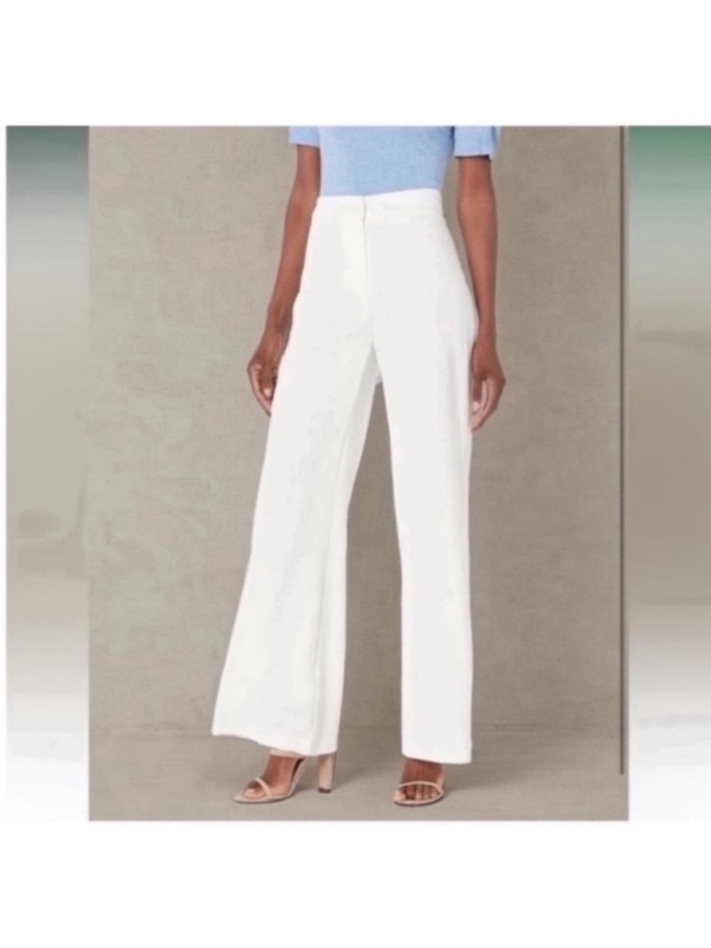 Nanette Nanette Lepore Wide Leg Full Length Crepe Fashion Pant NWT size 10